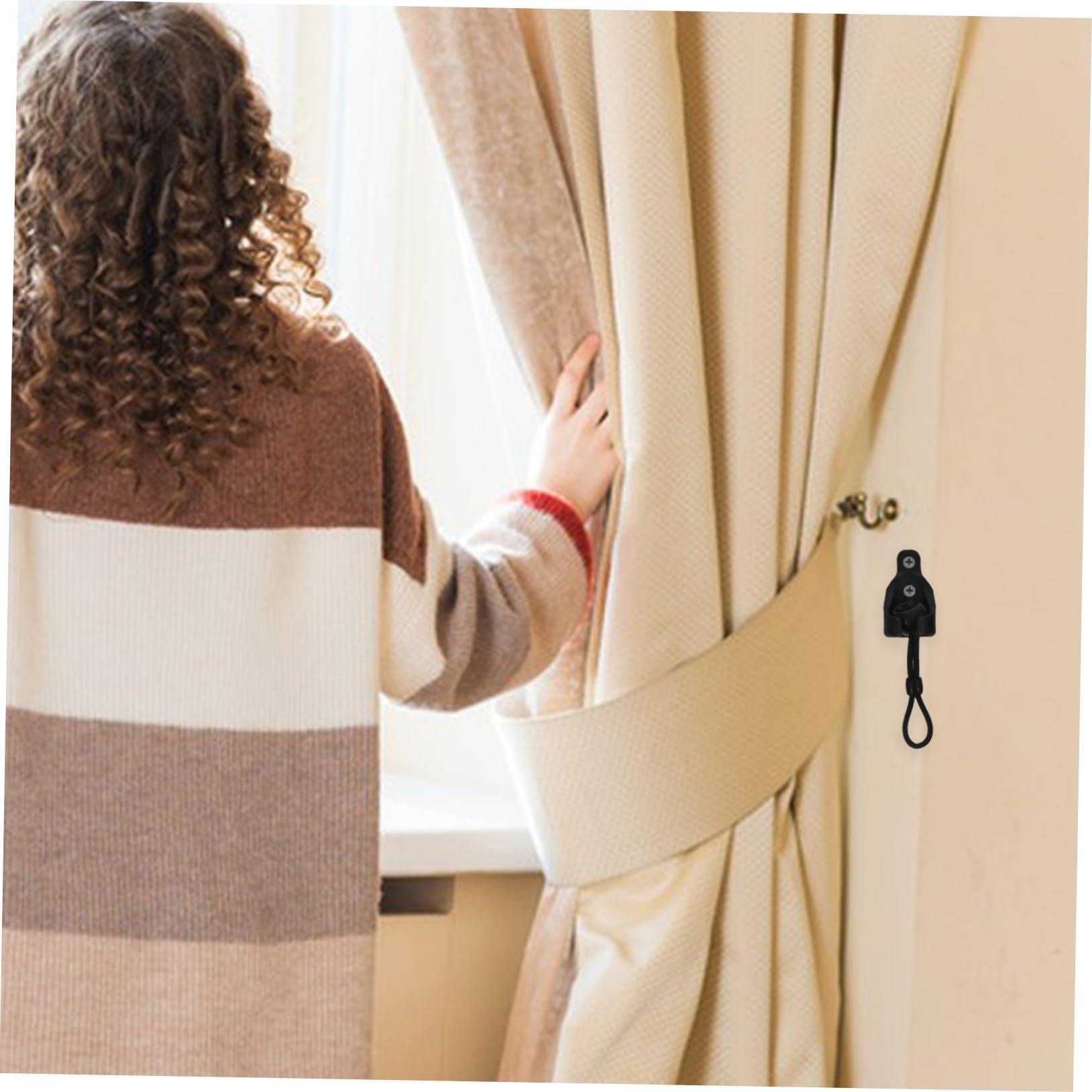 BESPORTBLE 10 Set Fibbia per corda antivento per tapparella elastico tende oscuranti accessori per tapparelle - Accessori tende tapparelle avvolgibili bungee e i tappi terminali cieca