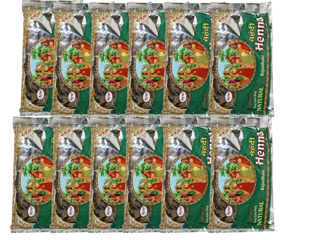 Ayur Rajasthani Henna (Mehndi) Powder, (75gm X Pack of 3)-picture-32