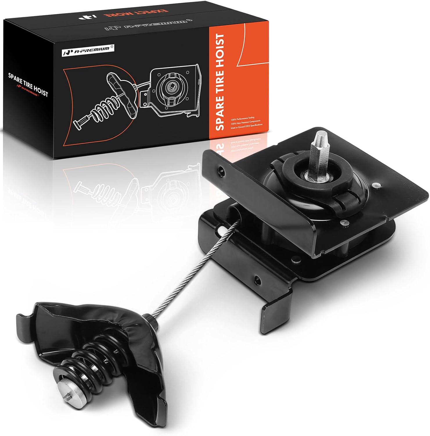 A-Premium Spare Tire Hoist Spare Tire Winch Carrier Compatible with Ford F-150 F150 2015 2016 2017