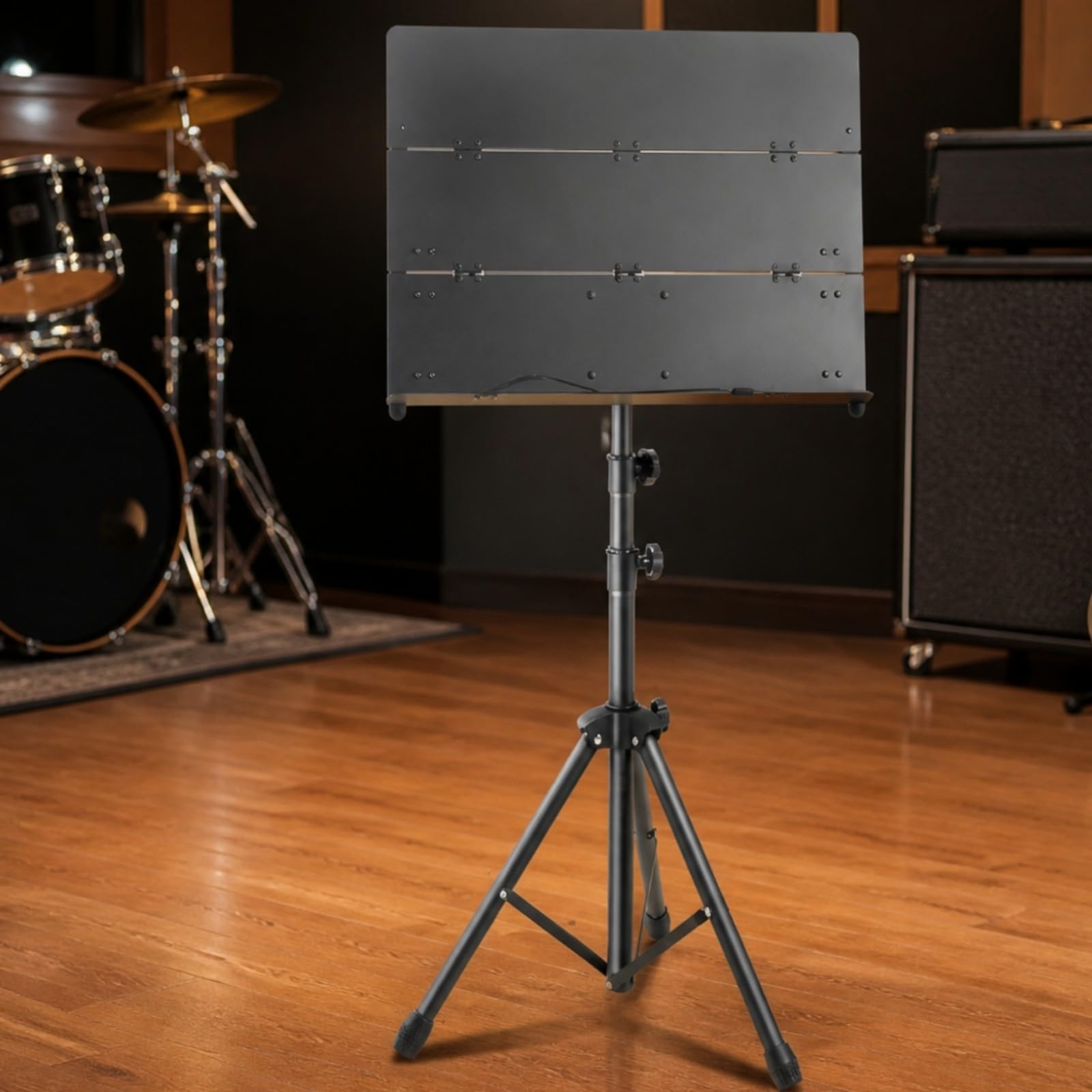 höhenvstellbar Notenständ mit Dreibein-Stativ Höhenvstellbar klappbar Notenpult aus Tragbar Orchestpult für Musikschül,