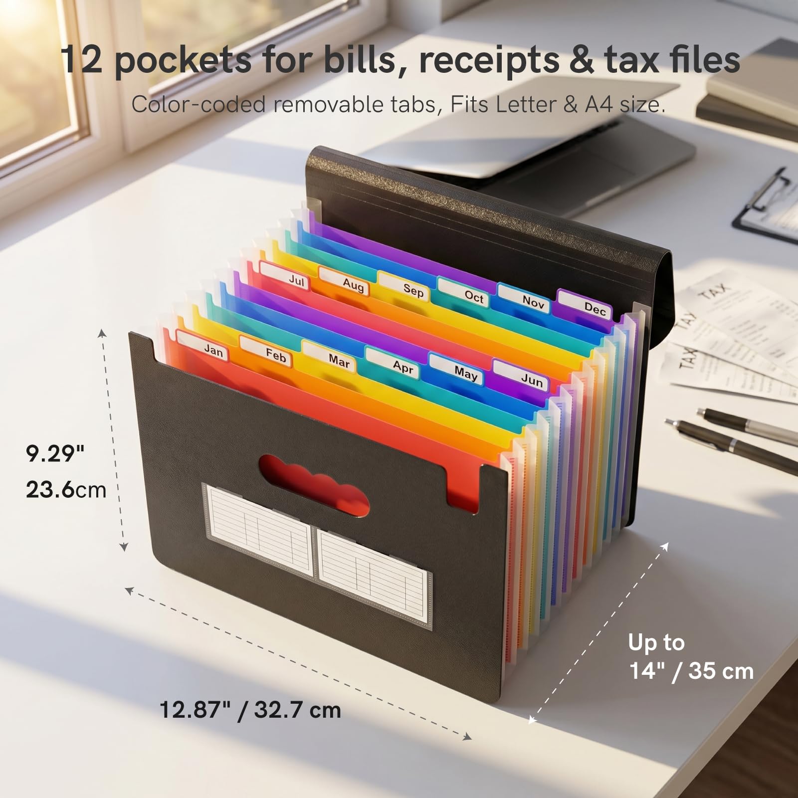 Amazon.com : ABC life 12-Pocket Accordion File Organizer