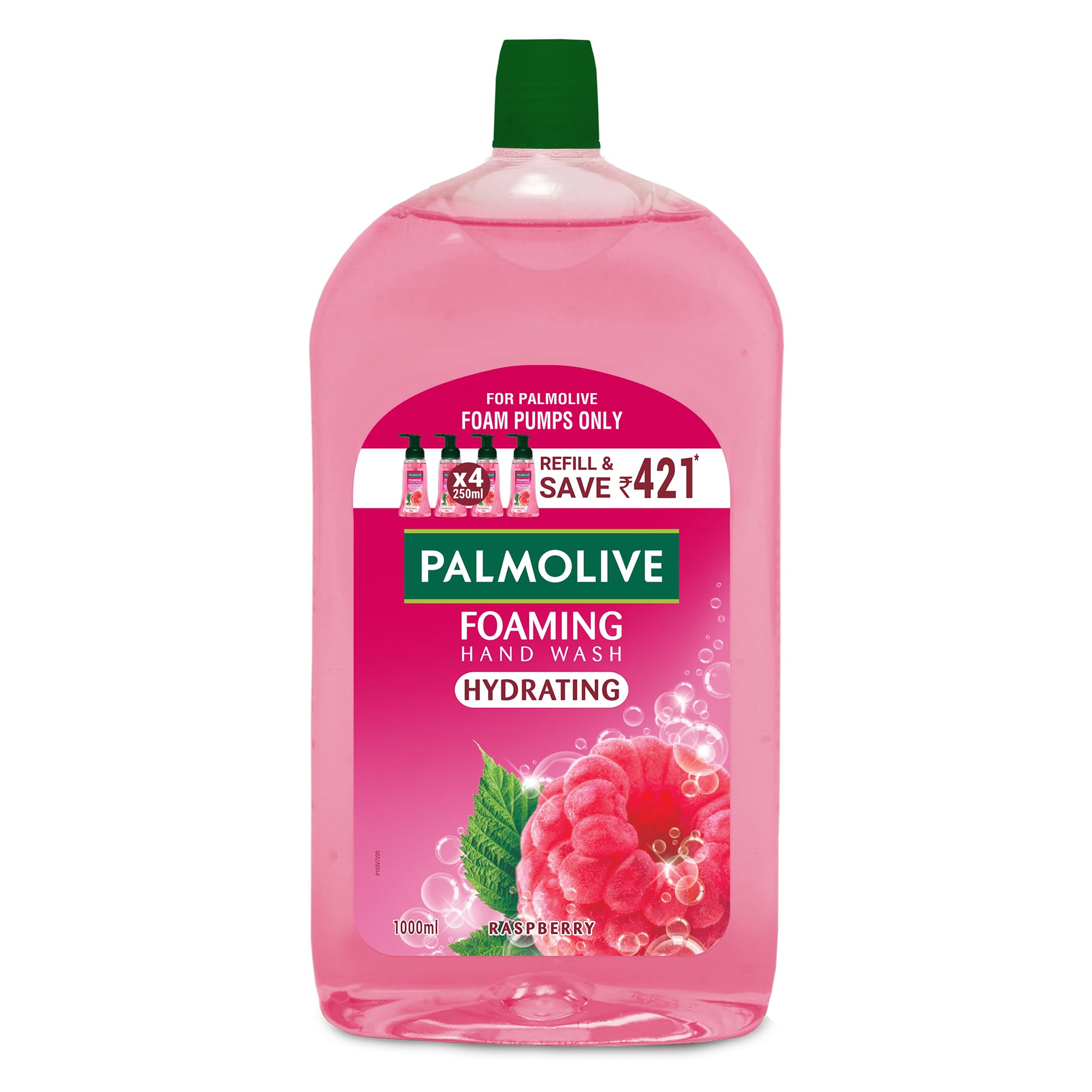 Palmolive Hydrating Raspberry Foaming Handwash Liquid, 1L, Wash Away Germs, Refreshing Fragrance Hand Wash
