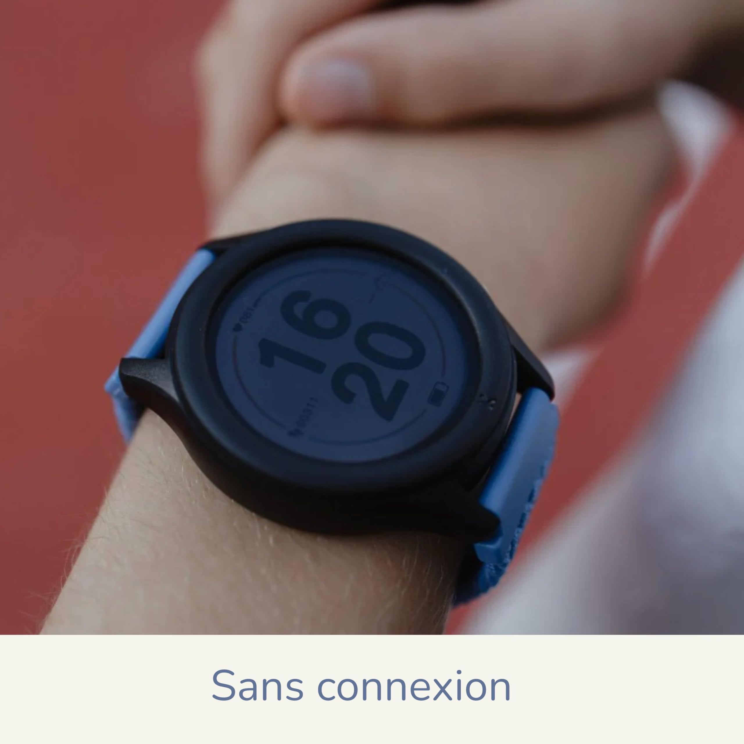 KIDYWOLF - K-Watch Bleue - Montre Interactive Enfant dès 8 Ans - Ta première Montre Numérique avec Écran OLED & Lampe LED