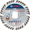 Bosch Professional Elmas Kesme Diski, Standart Evrensel, X-Lock, Delik Çapı: 22,23 mm, Kesme Genişliği 2 mm, 2608615166, Gri, 12,5 cm [Enerji Sınıfı B]