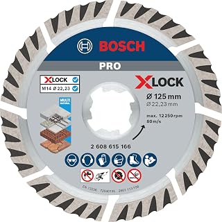 Bosch 1x PRO Multi Material X-LOCK Diamanttrennscheibe, 125 x 22,23 mm