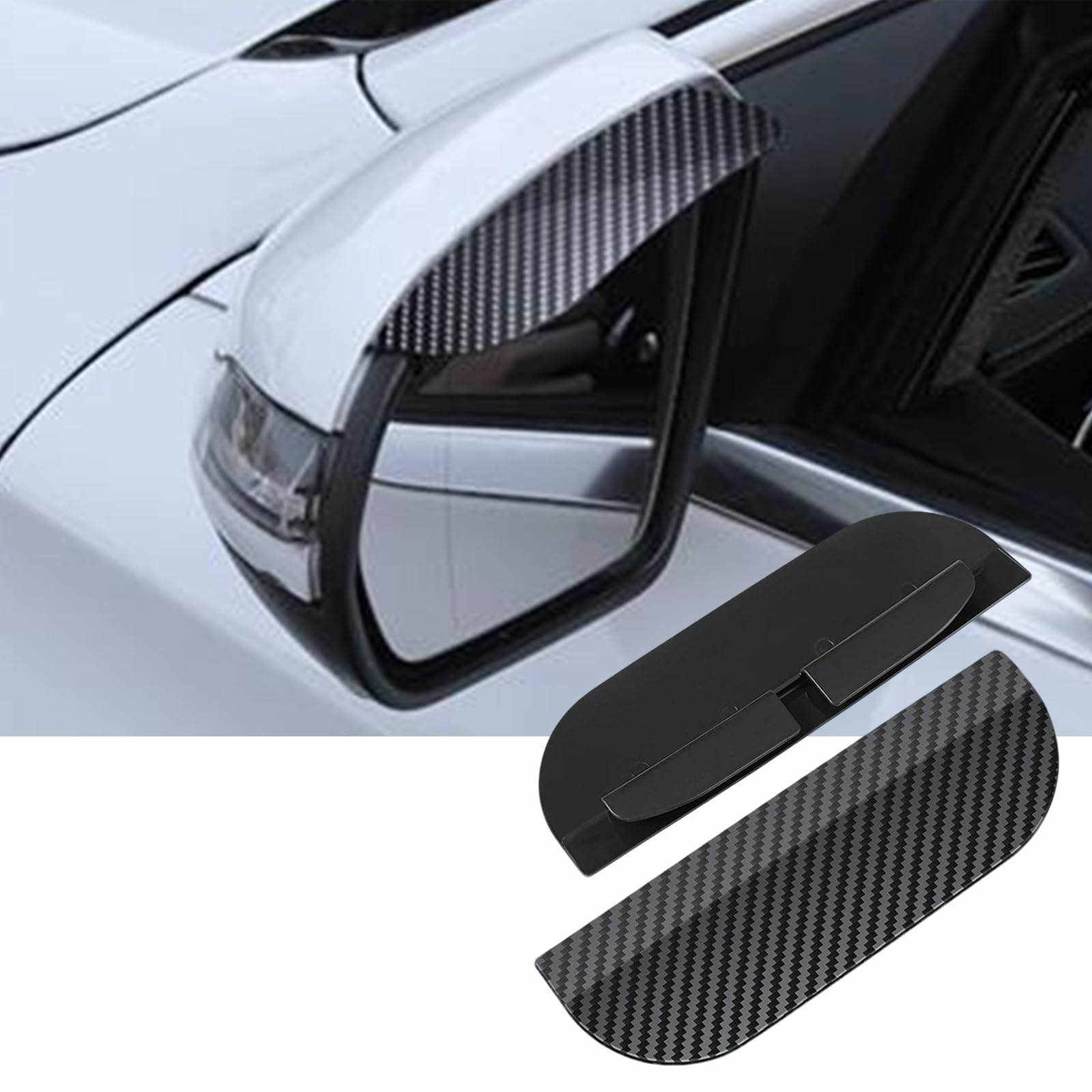 HERDJK 2 Pieces Car Rearview Mirror Rain Covers for BMW 2 Series 2er Serie 2 Active Tourer (U06) MPV 2021-2024, Car Side Mirror Rain Deflector,Rain Guards Side Mirror