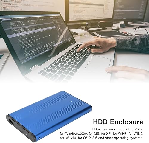 Miniatura 4 de Jectse Carcasa para disco duro, 2.5 pulgadas USB3.0 a caja de disco duro externo 5Gbps 2TB capacidad aleación de aluminio antiestático para Windows