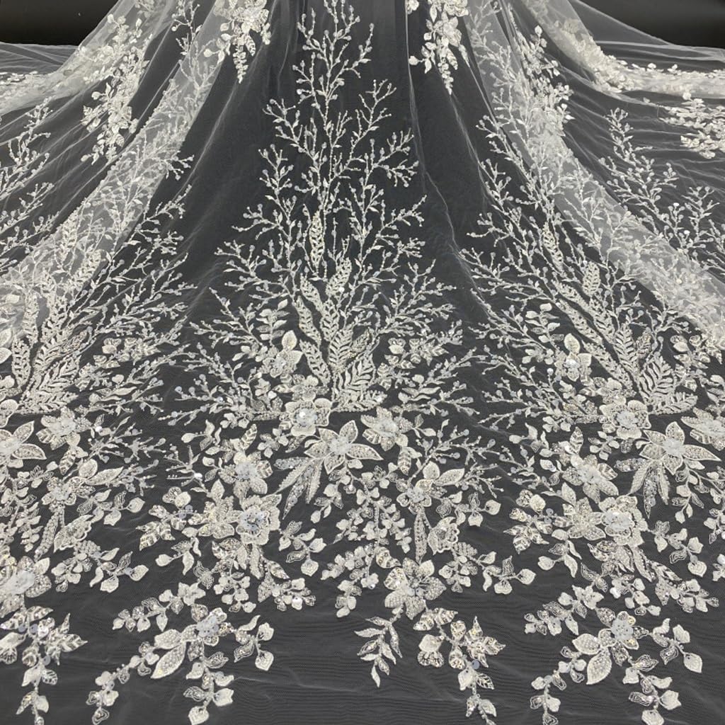 Amazon | n/a 立体刺繍白コアビーズスパンコール刺繍