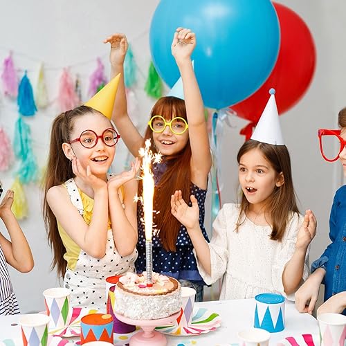 Miniatura 5 de MECCANIXITY Guirnalda de borlas blancas y rojas, 20 unidades, con cuerda de papel de seda, borlas de fiesta, kits de bricolaje para decoración de