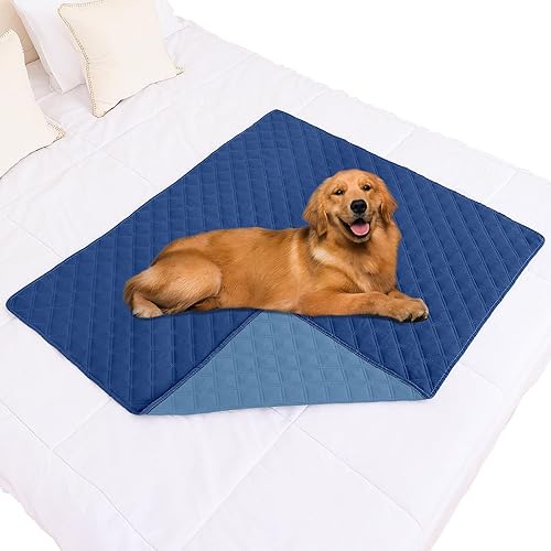 Miniatura 136 de Smiry Funda impermeable para cama de mascota, suave y lavable, para cama, sofá, reversible, perros pequeños, medianos, grandes, gatos, diseño