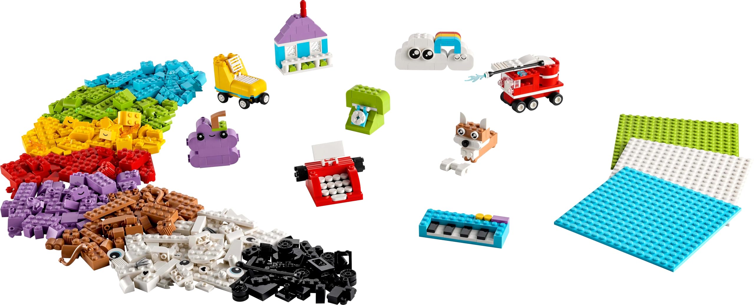LEGO Classic Kreatywny zestaw do budowania i zabawy 11044 | Zestaw klocków konstrukcyjnych, łatwe budowanie, prezent dla dzieci 5+, dla dziewczynek i chłopców, 750 elementów