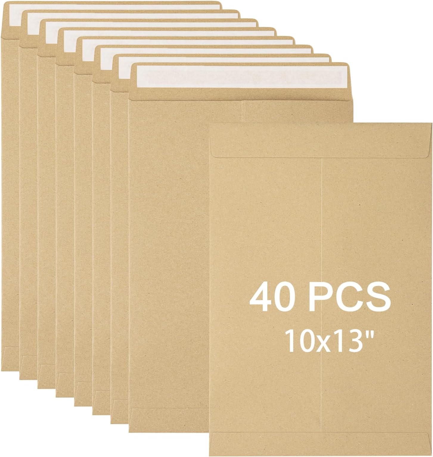 JEFURE 40 Pcs 10x13 Self Seal Catalog Envelopes, Mailing