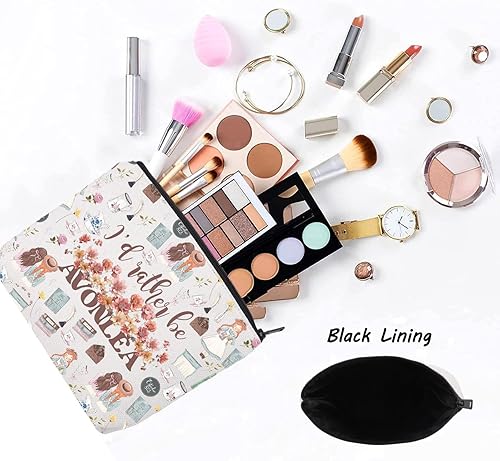 Miniatura 3 de LEVLO Anne Fans - Bolsa de cosméticos para fanáticos de la película, regalo I'd Rather Be In Avonlea, bolsa de maquillaje con cremallera para mujer,