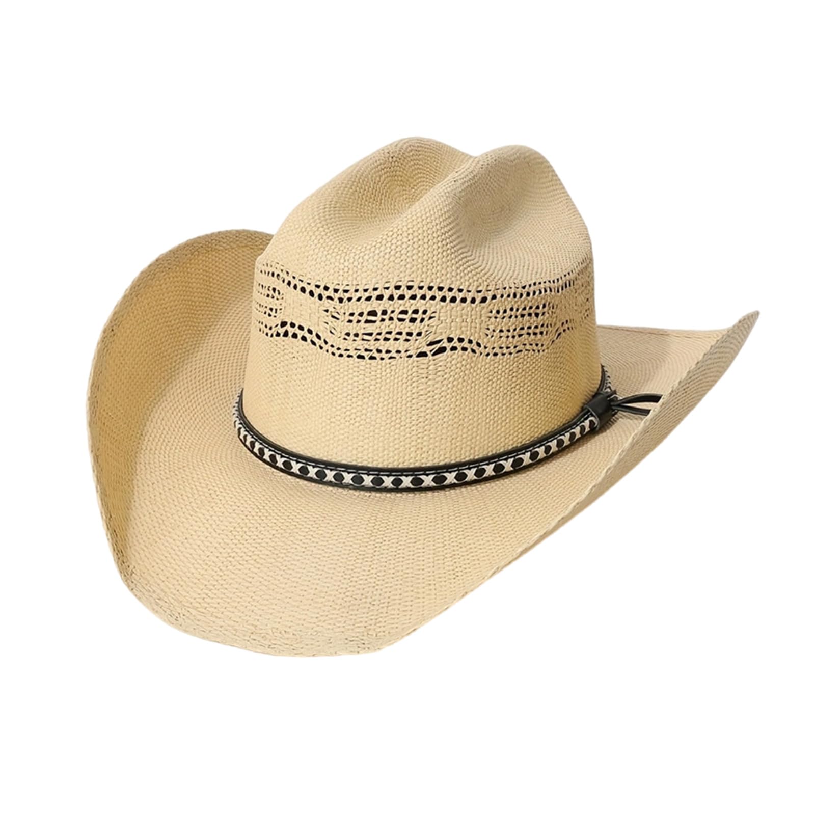 GRABAGECAN White Western Panama Denims Hat Breathable Comfortable Unisex Fashion Accessory for Outdoor Activity