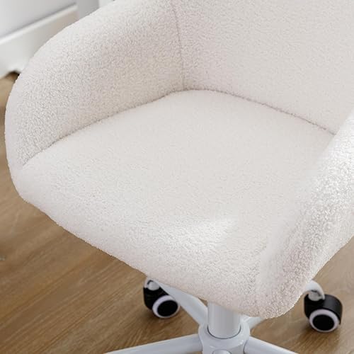 Miniatura 15 de DUOMAY Silla de escritorio para niños, silla de computadora tapizada colorida de piel sintética para niños y niñas, bonita silla giratoria de Piel
