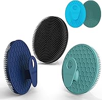 Vista 11 de INNERNEED - Cepillo de ducha de silicona suave de grado alimenticio para el cuerpo, cepillo de limpieza manual portátil, exfoliante suave y hace Gris