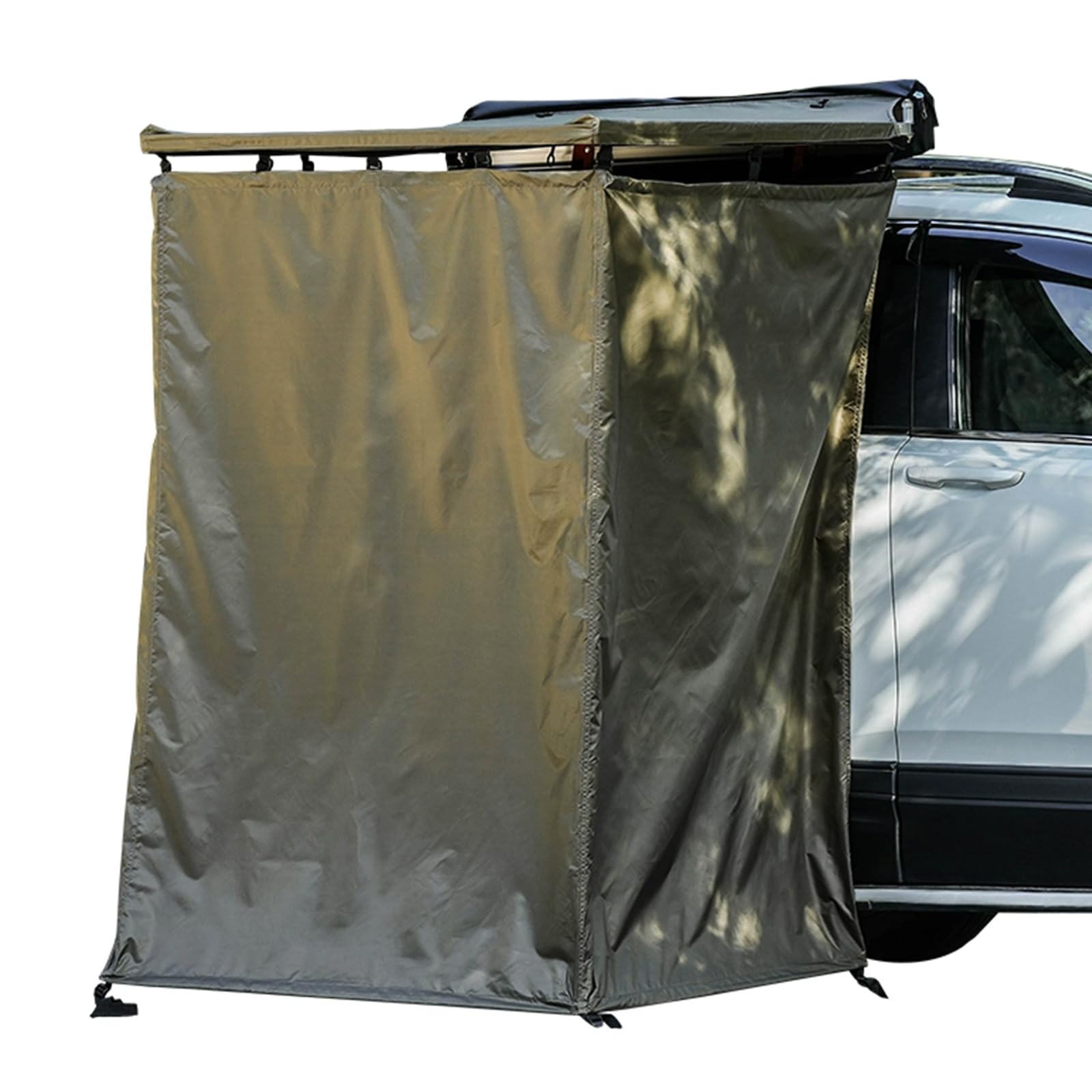 Miuxe Shower Tent Awning with Roof - Car Awning Shower Room | Privacy Shelter Bathroom Outdoor Camping Changing Room, Portable Pop UP Car Side Instant Tents