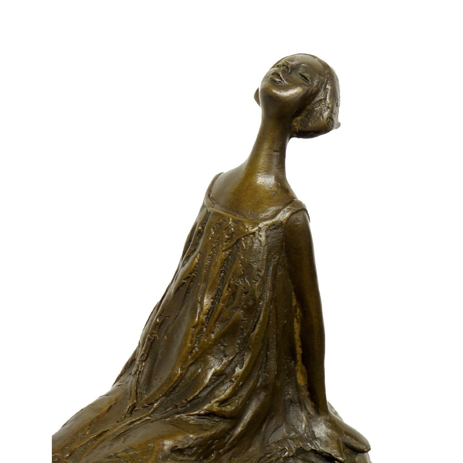 Kunst & Ambiente Moderne Bronzeskuptur - Der Sternengucker - signiert von Milo - Kunstvolle Dekoration - Deko in Bronze - Statue - Wohndeko