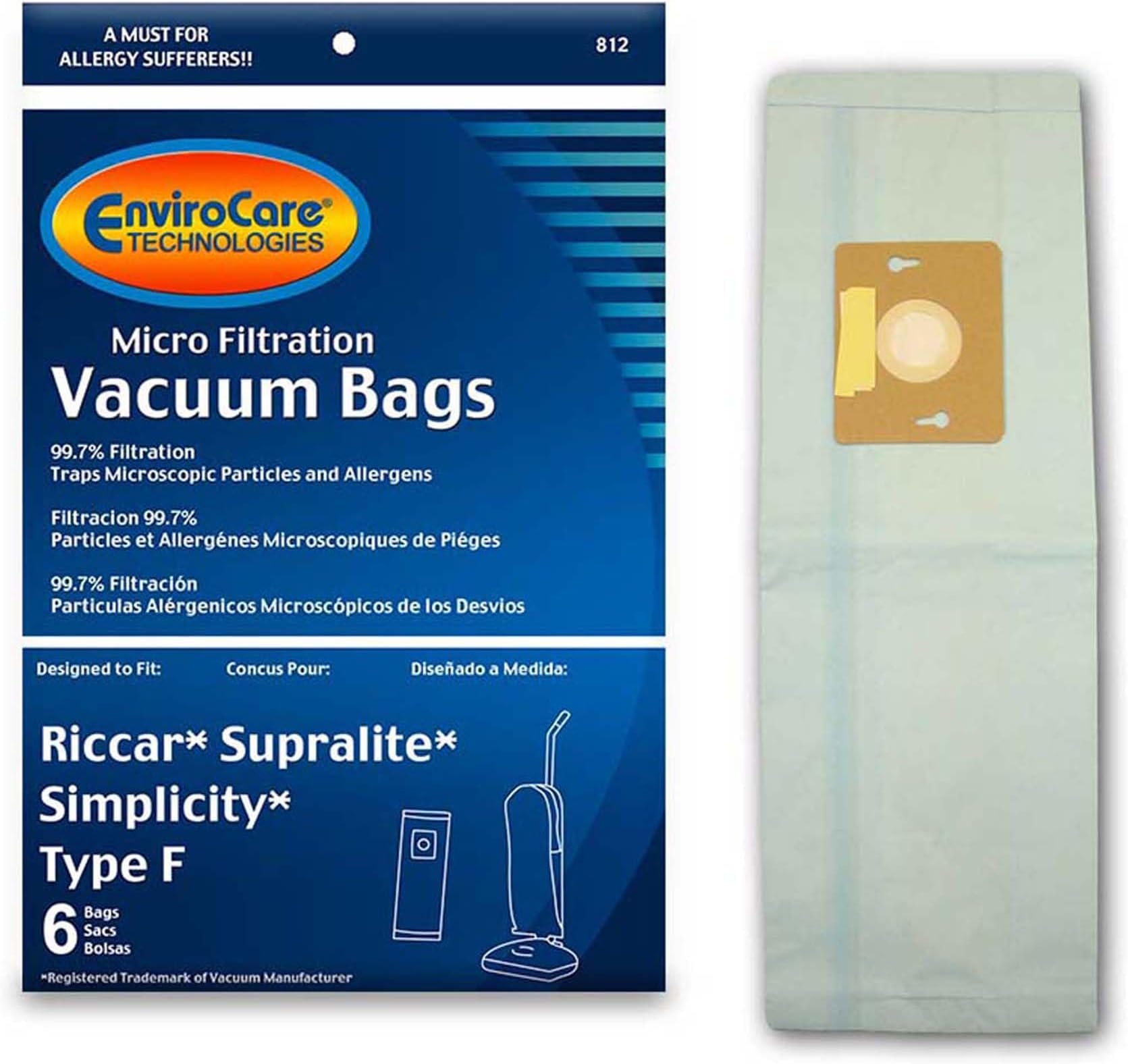 15 Pack Replacement Type A Vacuum Bags Compatible with