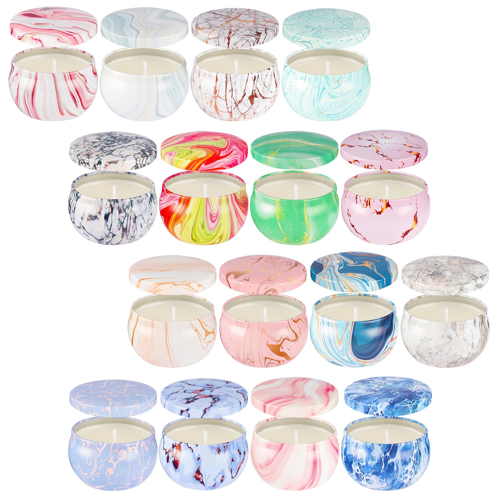 Tfaoys Multicolor 16Pcs Scented Souvenir Set, Soy Wax Smokeless Long-Lasting For Home, Birthday Souvenirs Scented Bougie Long Lastings