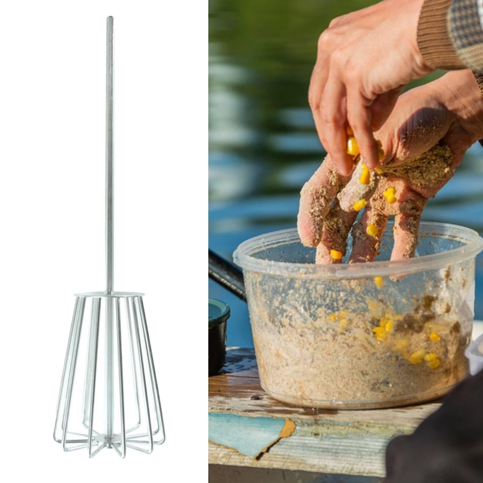 Qianly Mélangeur à amorces, Outil pêche Pratique et idéal pour Les Amateurs Plein air. 11 Lames en métal.