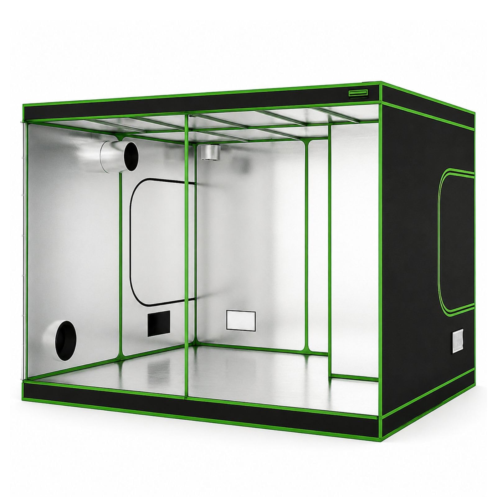 Weedness Caja Oscura Pro Cultivo Interior 360x240x240 cm - Carpa de Cultivo Armario de Cultivo Carpa de Cultivo Invernadero Casa Impermeable a la luz