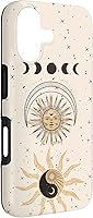 Vista 3 de Mystical Tarot Card Aesthetic Sun Moon Phases Yin Yang Space Case for iPhone 17