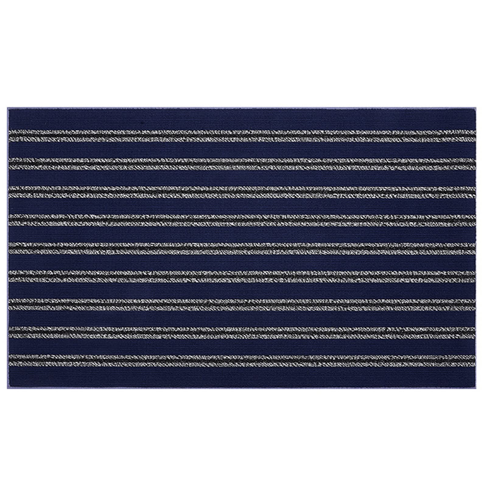 Tapis de porte lavable bleu gris d'entrée au profil bas et douceur premium
