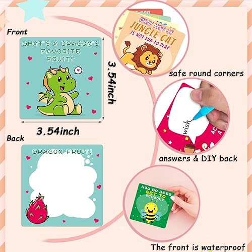 Miniatura 5 de Divertidas notas de lonchera de 107 cuentas, divertidas tarjetas de afirmaciones positivas, lonchera de animación, tarjetas de felicitación,