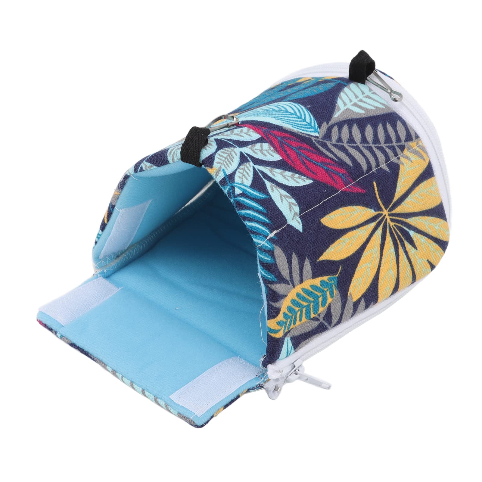 Qukaim Cama colgante para hámster, cama colgante para hámster, suave, cálida, extraíble, lavable, cama pequeña para mascotas, para pájaros, conejos, 14 x 12 cm