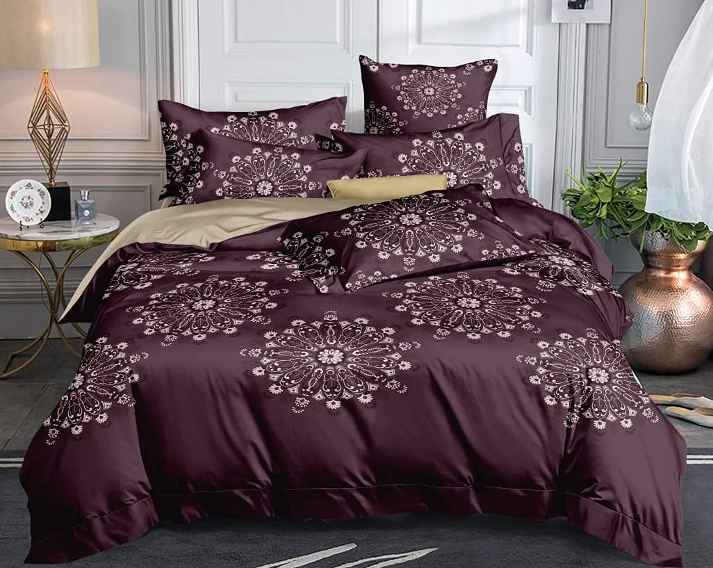 Glace Cotton Fitted Bedsheets - Multicolor Set -5