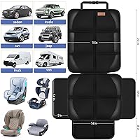 Vista 2 de Fundas protectoras de asiento de automóvil para niños, 600D, impermeable, antideslizante, con bolsillos de almacenamiento, protectores de cojín