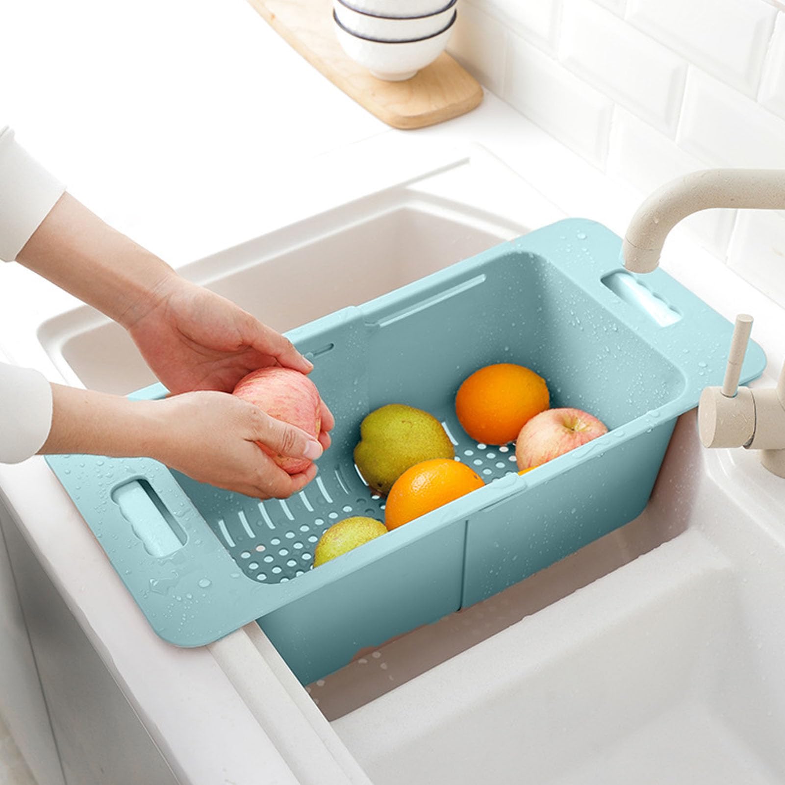 Bac de Congélation Réglable 40-52 cm Capacité 15-25 kg avec Drainage PP pour Congélateur Réfrigérateur