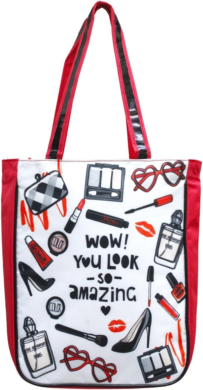 ShopaholicPolyester Wow You Look Amazing Tote Sling/Handbag for Kids/Teenagers (Multicolour)