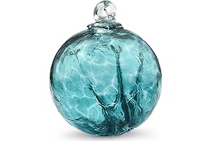 Emerald Earth Enchantments: A mesmerizing Witch Ball of exquisite craftsmanship
