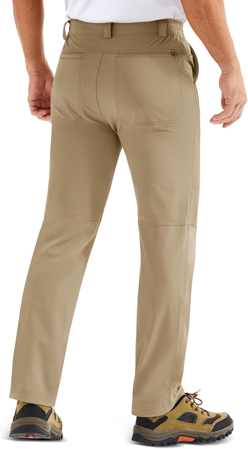 MAGCOMSEN Men's Hiking Pants Lightweight Quick Dry 7 Pockets Travel Pants for Men Water Resistant Ripstop Work Fishing - Image 2