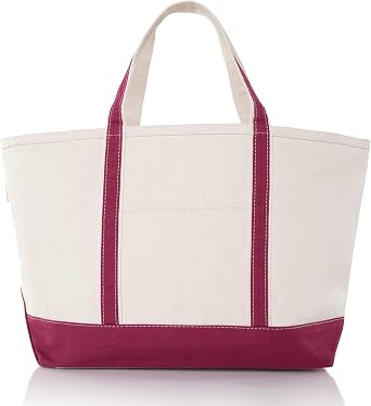 CB STATION Large Classic Tote - Canvas Tote Bag for Women - Multi-Colored Design, Perfect for Travel and Shopping
