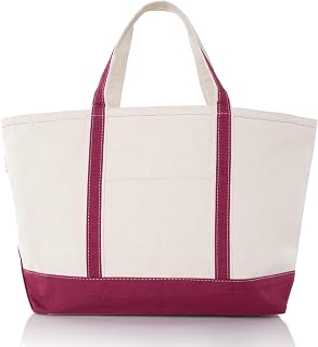 Large Classic Tote - Canvas Tote Bag for Women - Multi-Colored Design, Perfect for Travel and Shopping