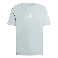 adidas Homme Essentials Small Logo Single Jersey Tee, Wonder Sage/White