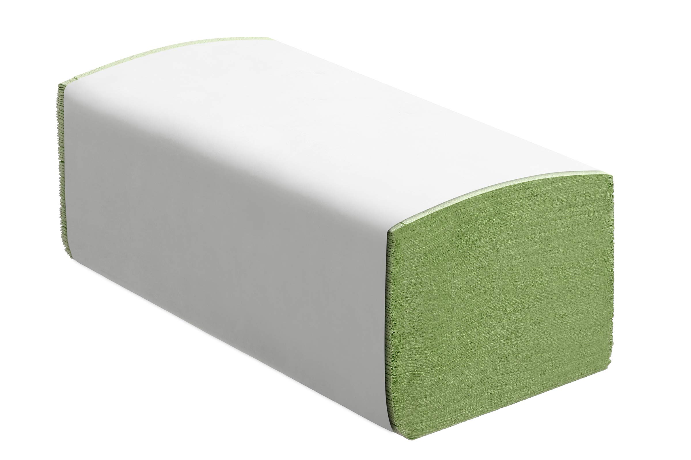 Papierhandtücher Grün Zickzack Premium - Falthandtücher für Papierhandtuchspender - 2-lagig, grün - 20 x 200 (4000) Tücher