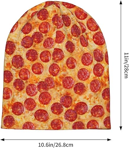 Miniatura 2 de Gorro de invierno divertido con patrón de comida, gorro de quimioterapia, sombrero de cáncer, sombreros de punto, gorra holgada de calavera para