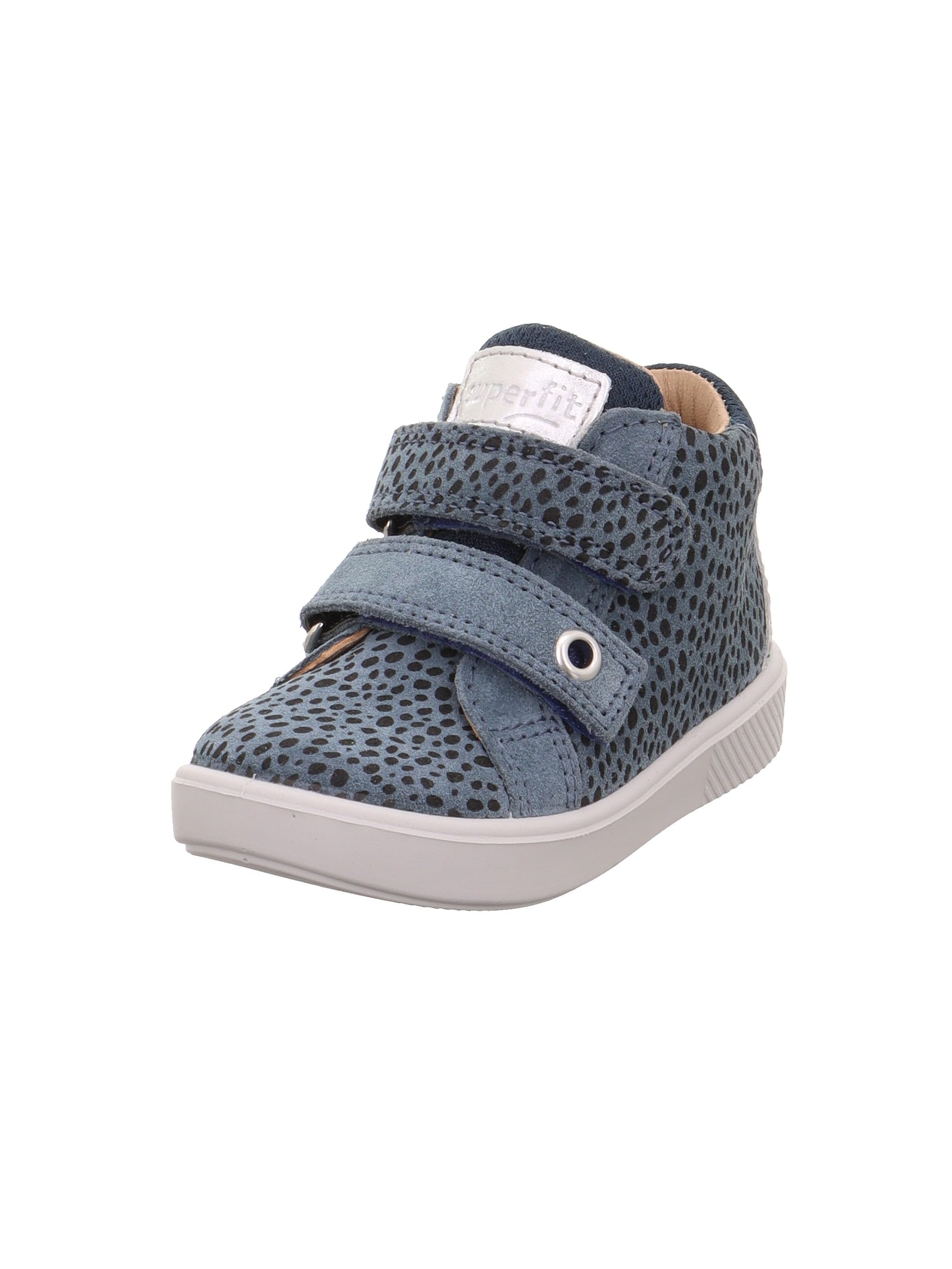 Superfit Baby Girls SUPIES Sneaker, Blau/Pink 8040