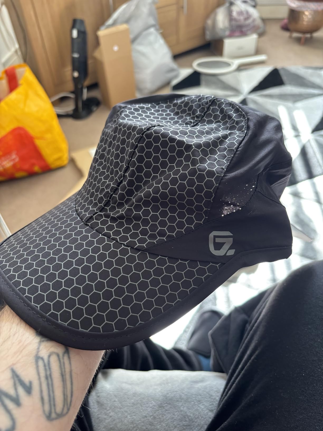 GADIEMKENSD Men's Quick Dry Soft Brim Lightweight Breathable Running ...