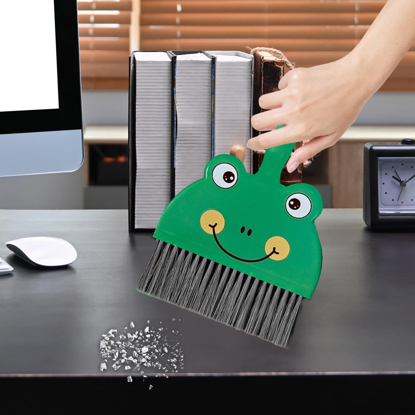 Mini Balai & Pelle à Poussière – Nettoyage Bureau, Clavier, Voiture | Multifonction - 12