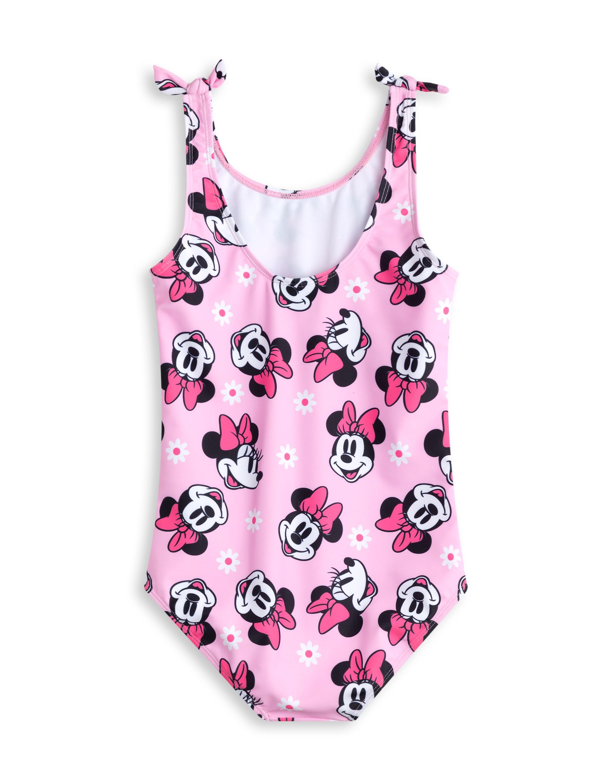 Disney Bañador Minnie Mouse Rosa 1 Pieza | Traje de baño clásico sin Mangas para niñas | Ropa de Playa con Estampado de Minnie Mouse de Dibujos Animados