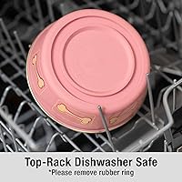 Vista 4 de Loving Pets Bella Tazones para Perros - Tazones de Acero Inoxidable para Perros y Gatos - Tazón de Comida para Perros a Prueba de Derrames, Tazón