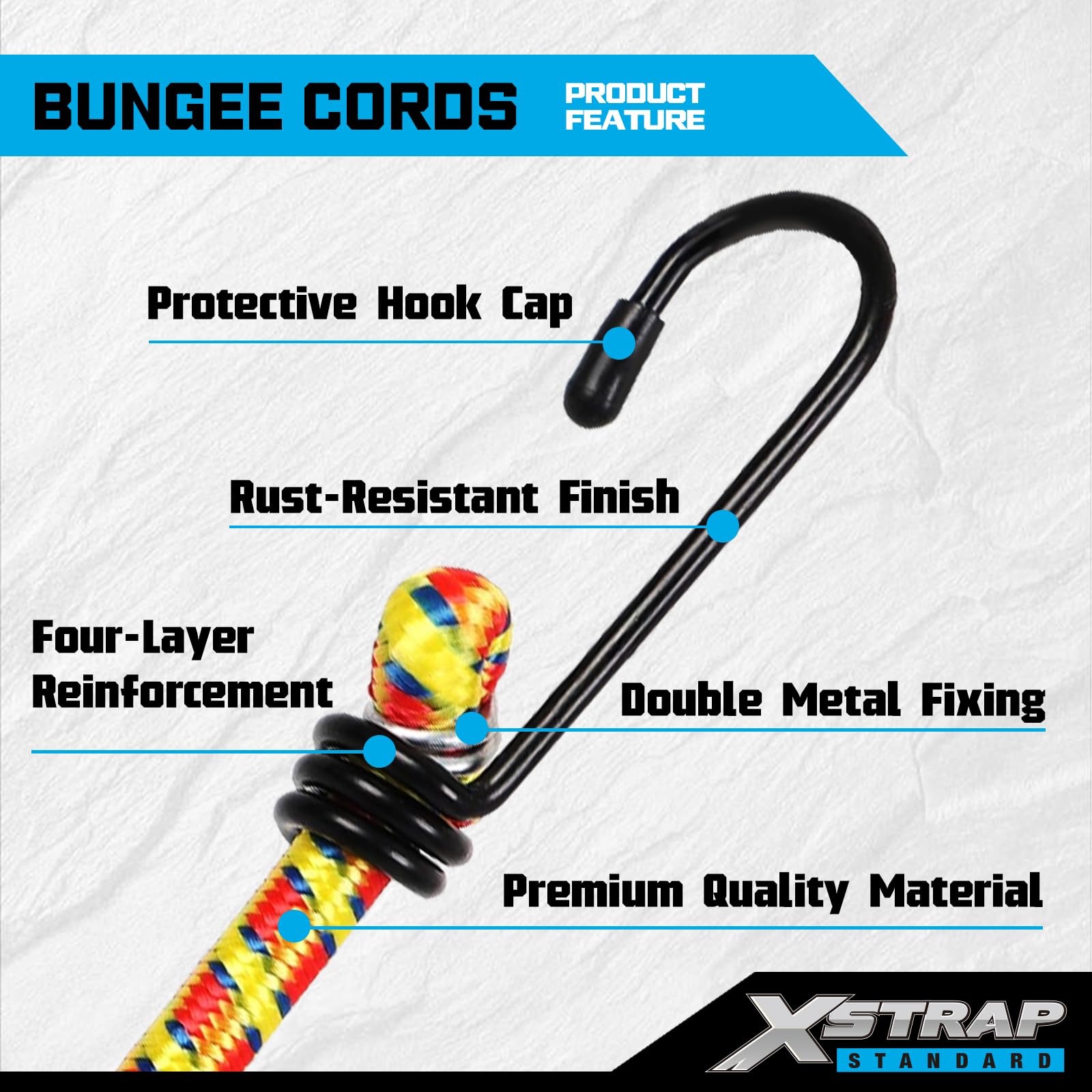 XSTRAP - Kit elastico standard da 14 pezzi