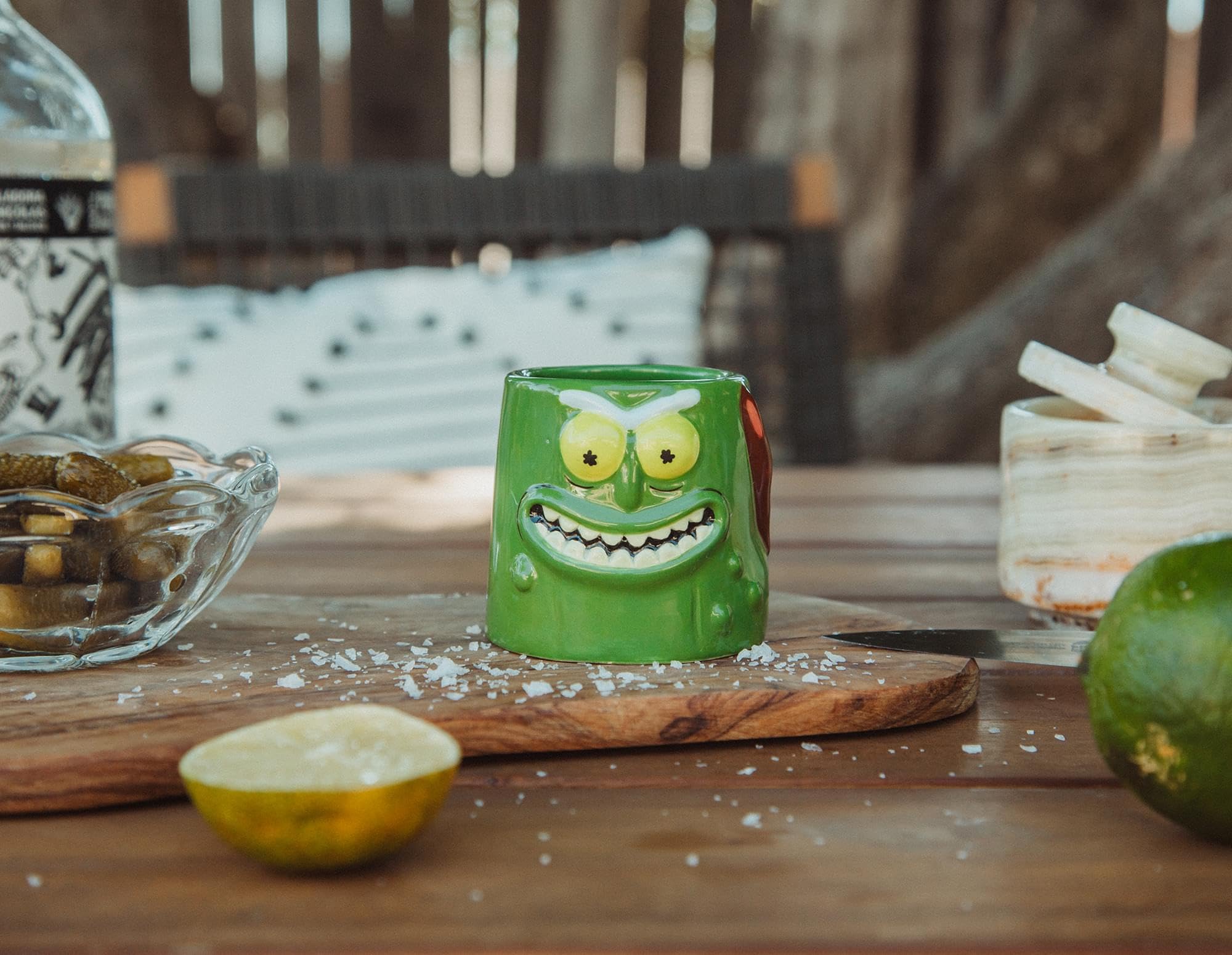 Amazon.com | Silver Buffalo Rick and Morty Pickle Rick Sculpted