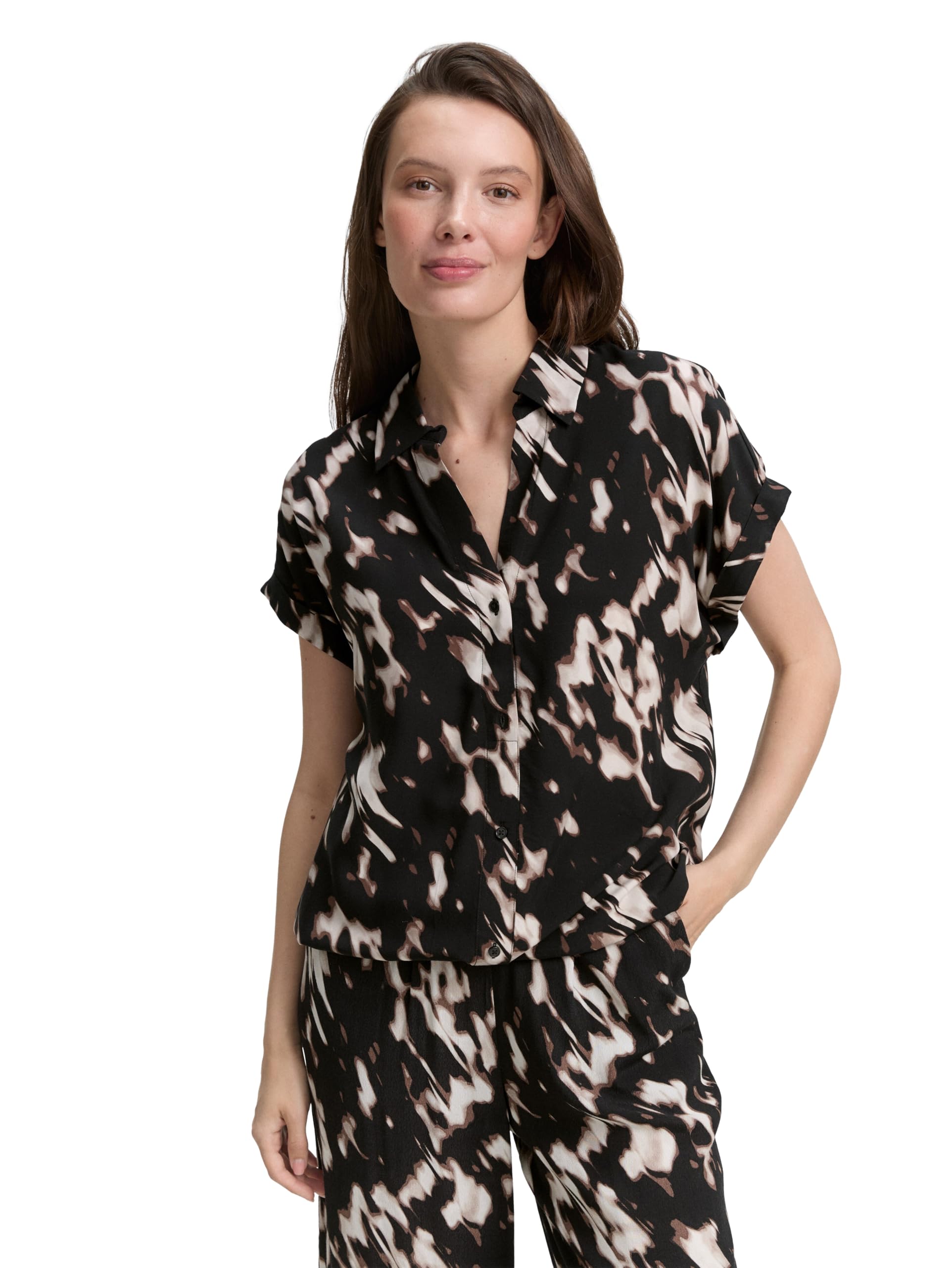 Tom Tailor Damen 1047576 Bluse mit Muster