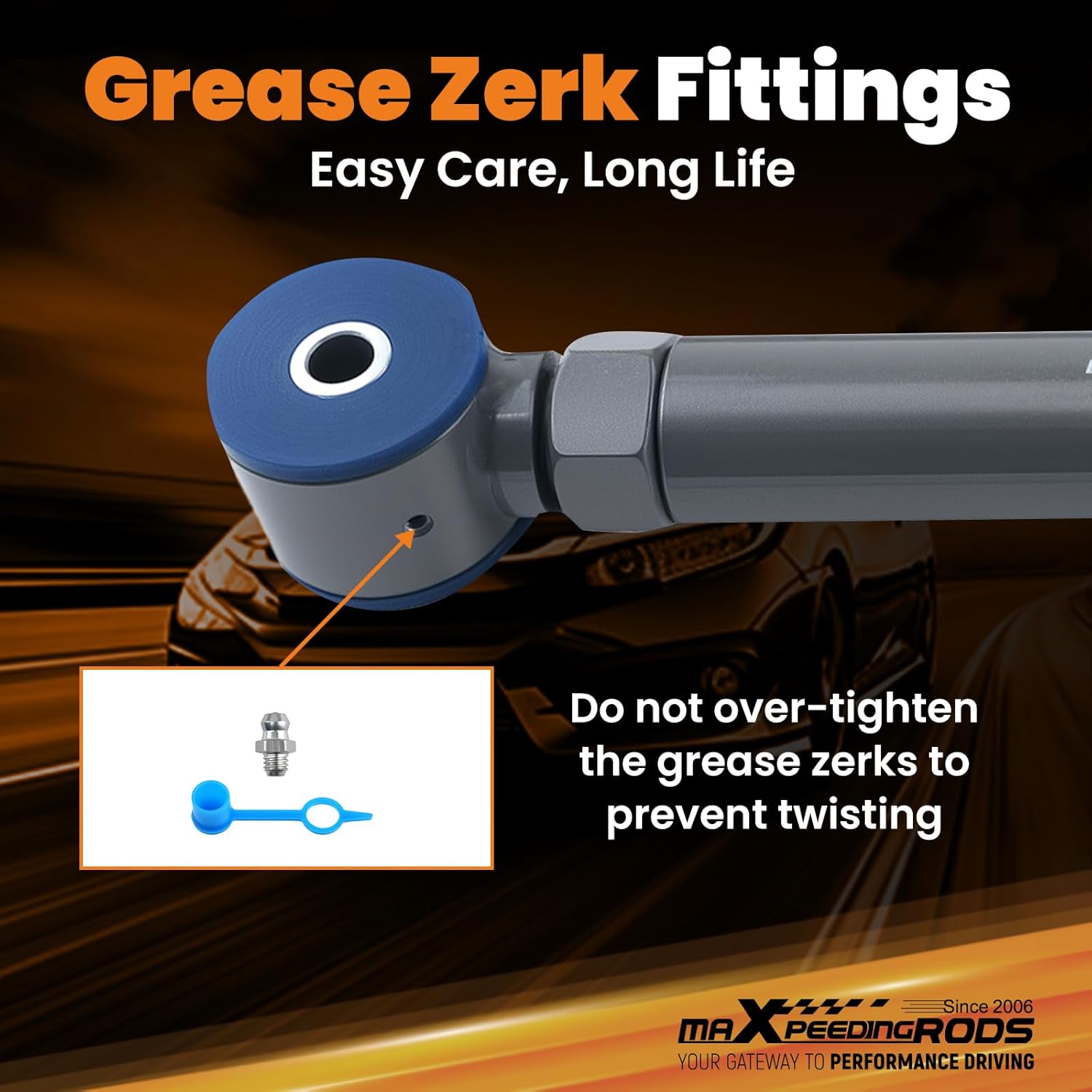 maXpeedingrods Adjustable Front Upper Control Arms for Jeep Cherokee XJ Wrangler TJ, for Jeep Grand Cherokee ZJ WJ with 0-8" Lift